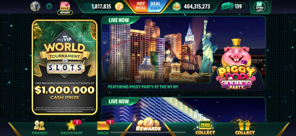 MGM Slots Live myVEGAS Rewards