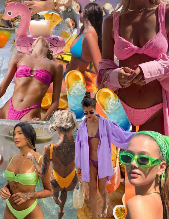 Neon Themed Swimwear